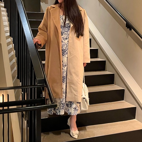 Anthropologie Du Paradis Two Tone Oversized Overcoat - Picture 5 of 5